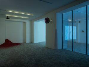 Dorota Gawęda & Eglė Kulbokaitė, Spit and Image, 2026. Installation view at Basement Roma. Photo by Daniele Molajoli
